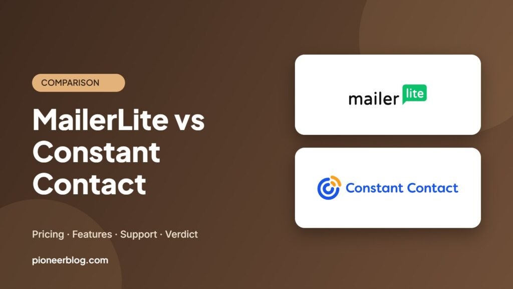 MailerLite vs Constant Contact comparison 2026